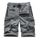 Men's Casual Shorts Summer Shorts Male Cotton Solid Breathable Cargo Knee Length Trousers