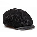 Black checkered cap on a white background, Obroi