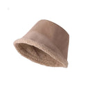 Women Hat Autumn Winter Windproof Keep Warm Ear Protect Cap Flat Top Plush Brim Casual