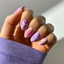 Nail Art Colored Short False Nails Detachable Finished Fake Nails Press on Nails