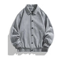 Aviator Jacket Casual Suede Flip Lining Slim Men Spring And Fall Loose Work Coat