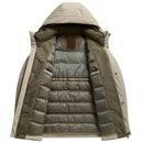 Down Jacket Men Winter Casual Lightweight Warm White Duck Down Parka Short Puffer Coat