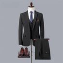 Men British Slim Formal Classic Gentleman Blazer Male Solid Casual Suits