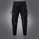 Men's Streetwear Multi-Pocket Cargo Pants Men Casual Side Pockets