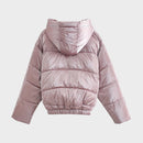 Women's Winter Jacket Warm Hooded Short Cotton Coat Sweet And Cute Temperament Coat
