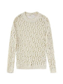 Knitted Sweaters For Women Pullover Vintage Clothing Women Jumper Long Sleeve Top Mesh Knitted