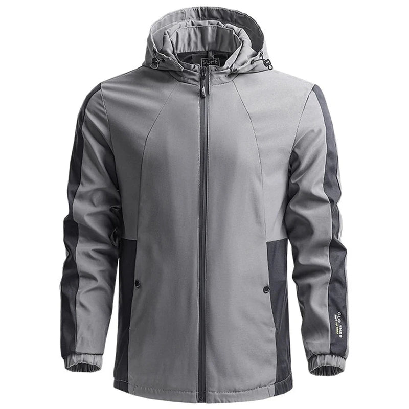 Men Spring Autumn Hooded Jacket Coat Casual Windbreaker Male Outerwear Outdoor