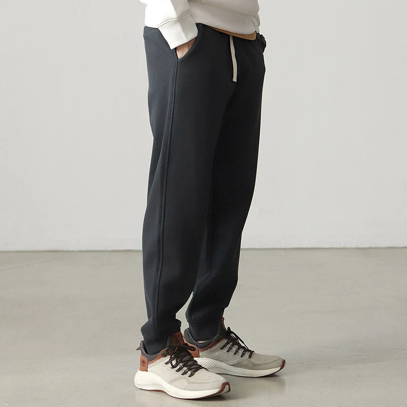 Autumn Thick Knitted Sweatpants Men's Casual Ankle-tied Pants