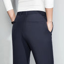 Men Elastic Slim Fit Trousers Wrinkle Free Streetwear Pants Spring and Summer