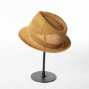 Outdoor Concave Top Short Hat Eaves Jazz Fedora Hollow Weaving Hat Leisure Sunshade Simple Sun Hat