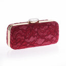 Lady Lace Evening Bags Women Wedding Party Dinner Handbags Metal  Bridal Box Clutches Shoulder Bag