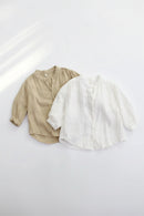 Baby Boy Girl Cotton Linen Shirt Infant Toddler Spring Autumn Outfit Baby Clothes