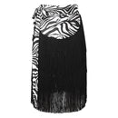 Womens Latin Dance Skirts Ballroom Dance  Performance Costume Lace-Up Fringed Hip Scarf Tassel Waltz Skirt