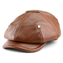 Brown leather cap on a white background, Obroi