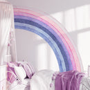 Decorative rainbow arch in a bedroom with soft lighting, Obroi