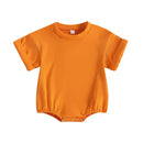 Toddler Infant Boys Girls Clothing Newborn Baby Summer Jumpsuit Playsuit Casual Solid Loose Short Sleeve Romper