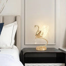 DORIAN Contemporary Swan Table Lamp LED Creative Golden Desk Light Decor For Home Bedroom