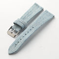 Vintage Denim Watch Strap, Soft Blue Gray Quick Release Band, 18–22mm