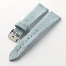 Vintage Denim Watch Strap, Soft Blue Gray Quick Release Band, 18–22mm