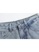 Women's Blue Denim Short Skirt Vintage Skirt Summer Clothes Mini Skirts