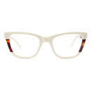 Square Optical Glasses Frame For Women Cat Eye Prescription Eyeglasses Eyewear Frame Havana 54mm