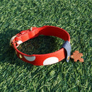 Leather Pet Collars Correa Perro Small Dog Collar Dachshund Puppy Accessories Polka Dots Cat Collar