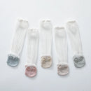 0-3Years Summer Girls Sock Cotton Knee High Socks For Girls Soft Breathable Newborn Baby Boys Mesh Sock Long Children Sock