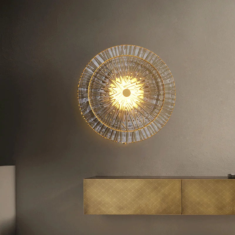 Home Decor For Living Room Background Wall Lamp Bedroom Light Fixtures Luxury Glass Corridor