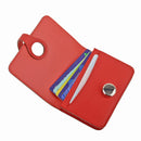 Genuine Leather Business Credit ID Card Holder Wallets Small Mini Wallet Purses