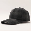 Autumn and winter houndstooth series baseball cap classic wool plaid wide-brimmed cap