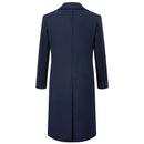 Men's Trench Coats Double Breasted Lapel Slim Fit Winter Overcoat Jackets Wool Blazer