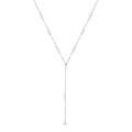 Tassel Pendant Necklace 925 Silver Four Clover Flower Chain Necklace for Women Valentine
