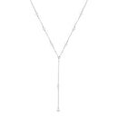 Tassel Pendant Necklace 925 Silver Four Clover Flower Chain Necklace for Women Valentine