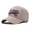 Embroidered Baseball Cap Washed With Water Torn Hole Denim Wide Brim