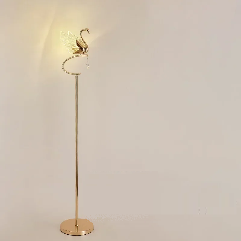 DORIAN Contemporary Swan Table Lamp LED Creative Golden Desk Light Decor For Home Bedroom