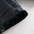 Boys Girls Faux Fur One Leather Jacket Children's Warm Coat for Winter