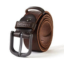 Top Genuine Leather Belts Men Luxury Military Strap Male Wide Pin Buckle For Jeans