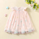 Handmade Kids Boutique Dress Embroidered Mesh Wedding Christmas Snowman Dress Princess Clothes