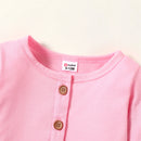 Baby Girl Clothing Set Pink Long-sleeve Cardigan with Cartoon Elephant and Butterfly Sleeveless Dress Set