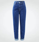 High Waist Boyfriend Jeans Women Blue Dense Denim Pants Mom Jean For Women Jeans