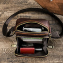 Genuine Leather Men Mini Crossbody Messenger Traveling Casual Small Shoulder Bag Male Handbag