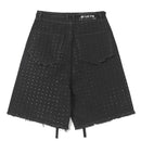 Denim Shorts Men Streetwear Shorts Black Denim Shorts