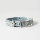 Custom Lettered Denim Pet Collars Small Dog Collar and Tag Set Poodle Schnauzer Dachshund  Dogs Accessoires Cat Collar