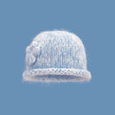 Handmade Flower Crimped Knitted Pullover Hats Women Autumn and Winter Travel Warm Versatile Retro Beanies