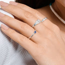 Square Timeless Ring Europe Style Fine Jewerly For Women Romantic Gift In 925 Sterling Silver
