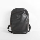 Black leather backpack on a white background, Obroi