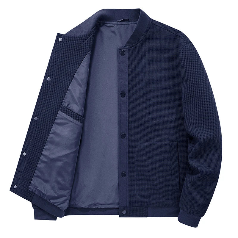 Men's Jacket Casual Men Outwear Windbreaker Waffle Coats Male Sportswear Baseball Jackets Clothing