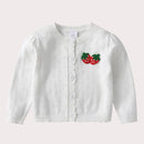 Baby Sweater Women Treasure Long Sleeve Pure Cotton Knitting Cardigan Strawberry Princess Infant Sweater