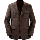 Brown textured jacket on a white background, Obroi