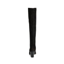 Boots Women Cross Tied Side Zipper Autumn Winter Black Heels Ladies Long Boots